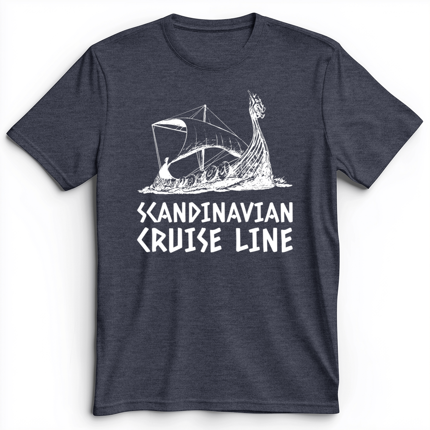 Scandinavian Cruise Line Premium Tee Heather Navy / S