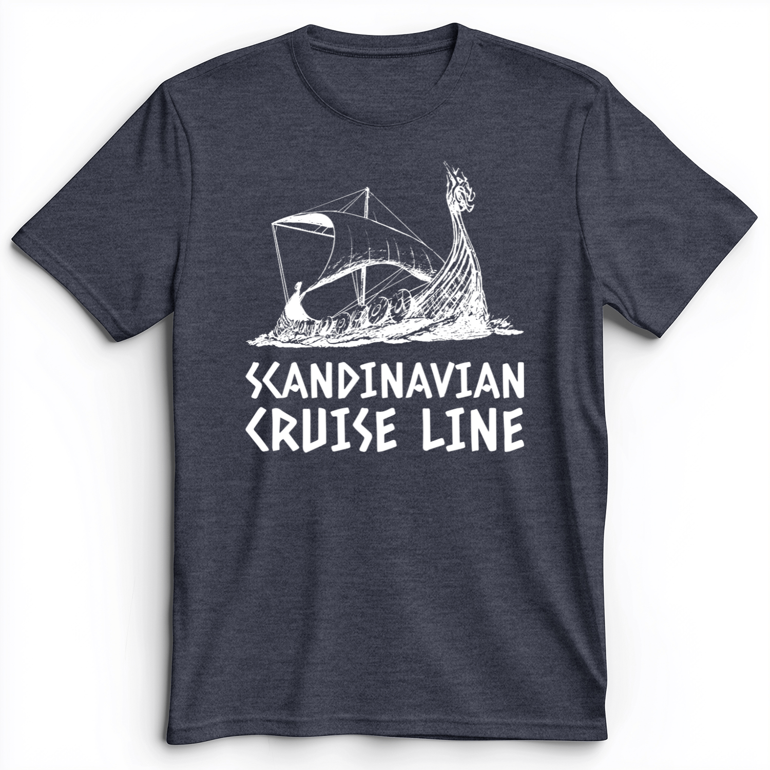 Scandinavian Cruise Line Premium Tee Heather Navy / S