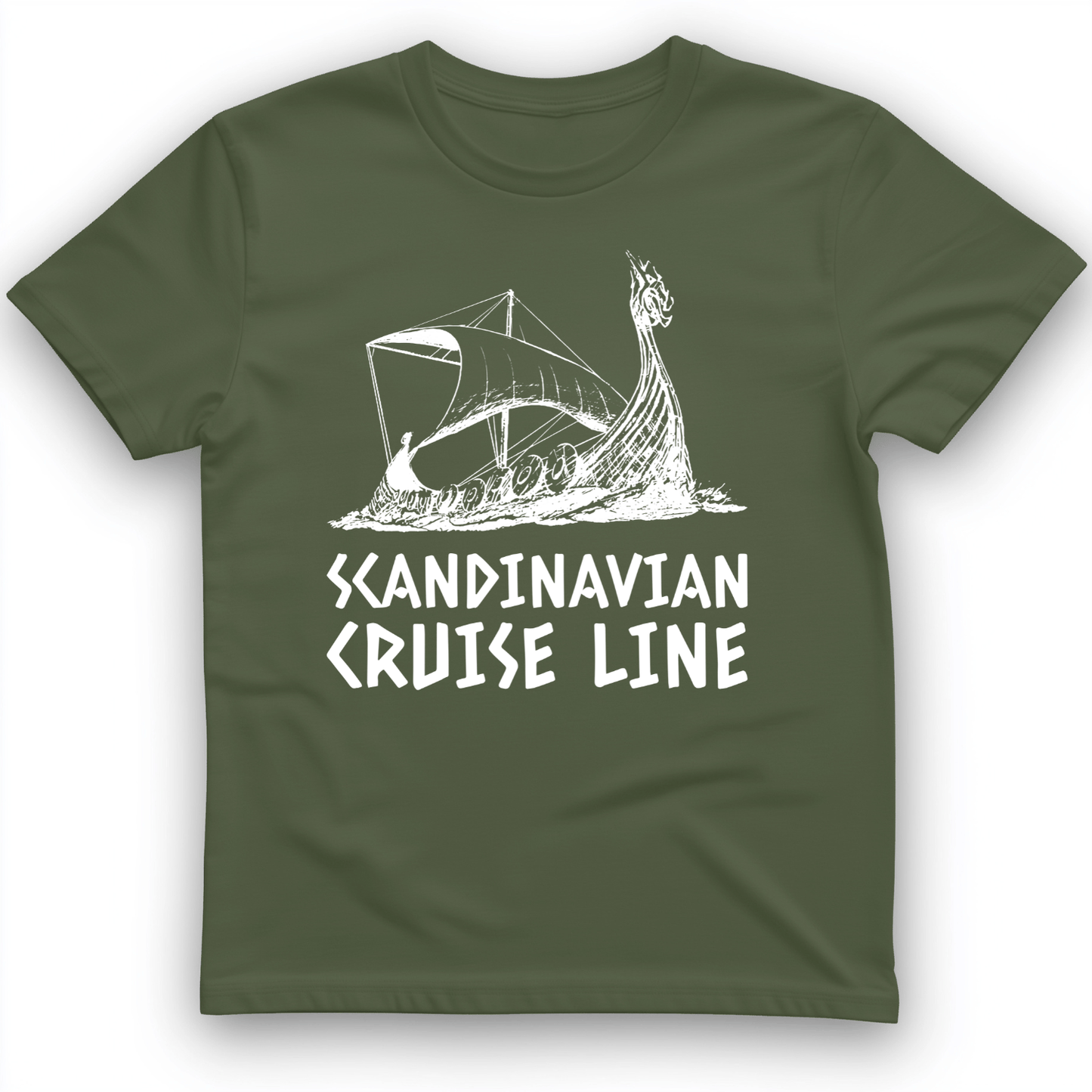 Scandinavian Cruise Line T-Shirt Military Green / S