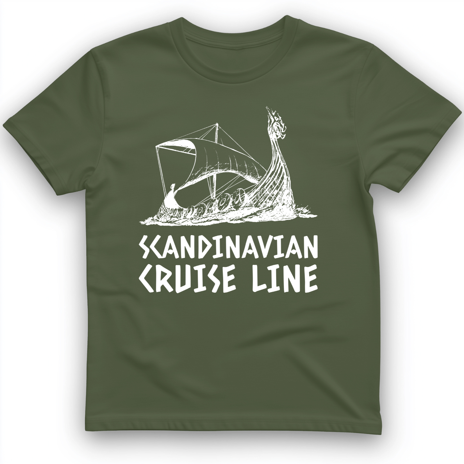 Scandinavian Cruise Line T-Shirt Military Green / S