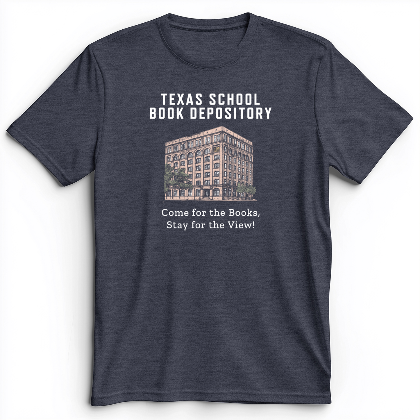 School Book Depository Premium Tee Heather Navy / S