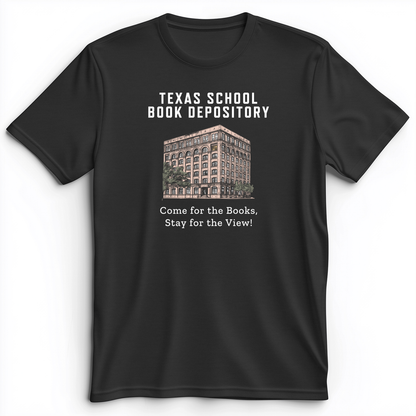 School Book Depository Premium Tee Dark Grey Heather / S