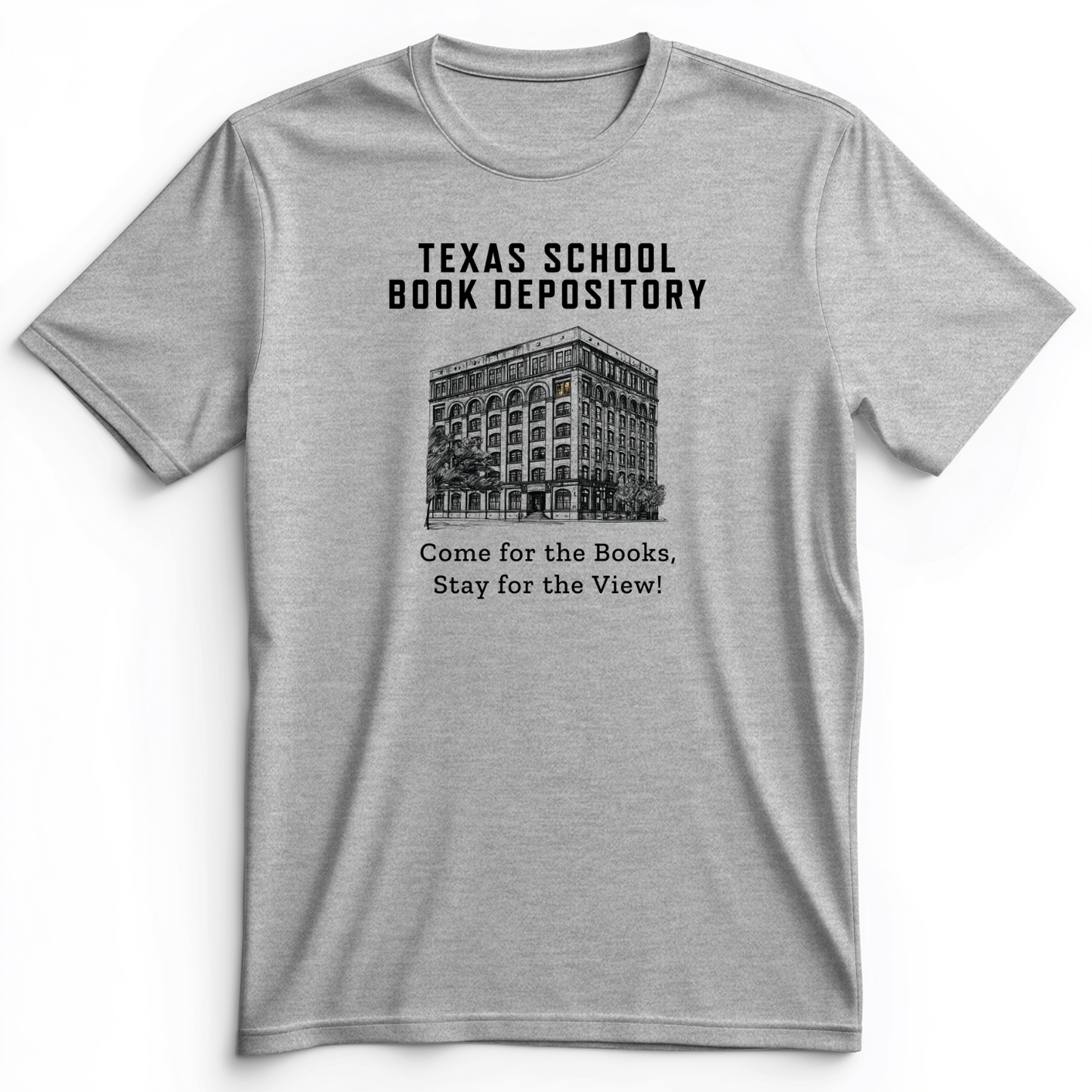 School Book Depository Premium Tee Athletic Heather / S