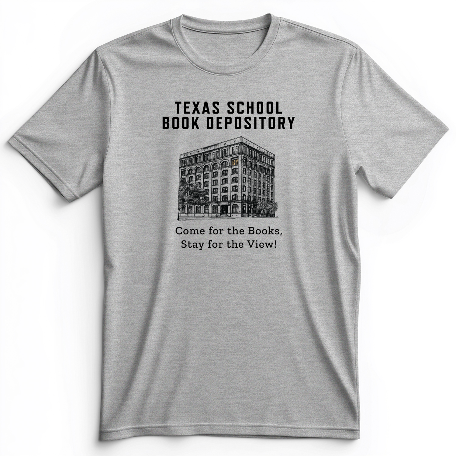 School Book Depository Premium Tee Athletic Heather / S