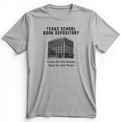 School Book Depository Premium Tee Athletic Heather / S