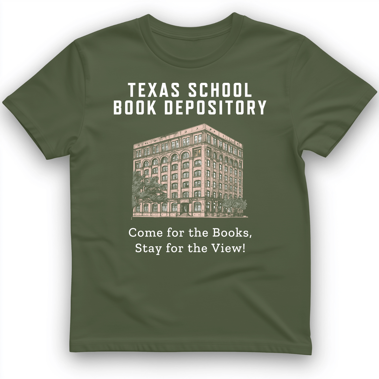 School Book Depository T-Shirt Military Green / S