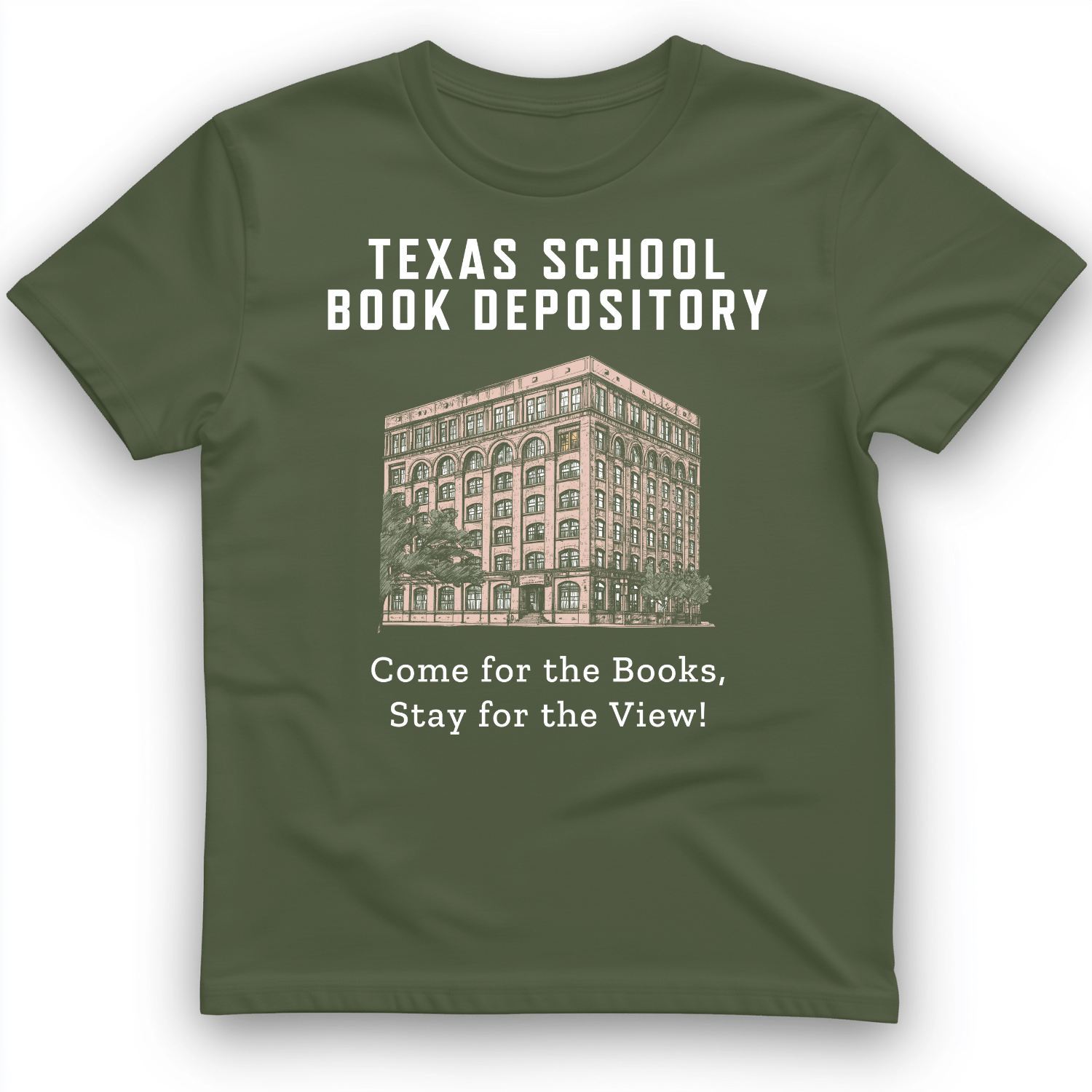 School Book Depository T-Shirt Military Green / S
