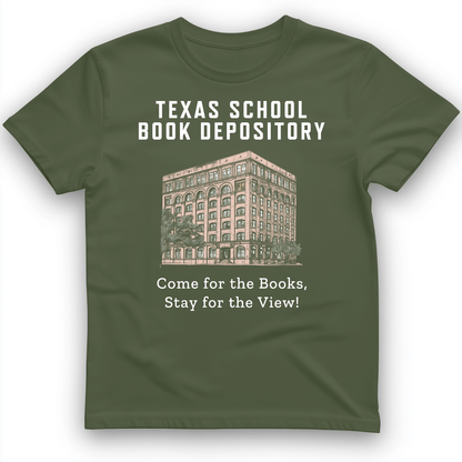 School Book Depository T-Shirt Military Green / S