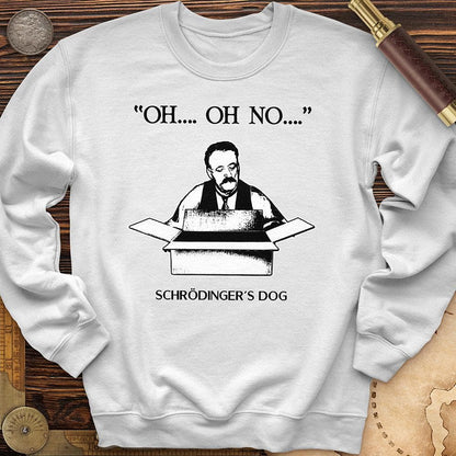Schrodinger's Dog Crewneck White / S