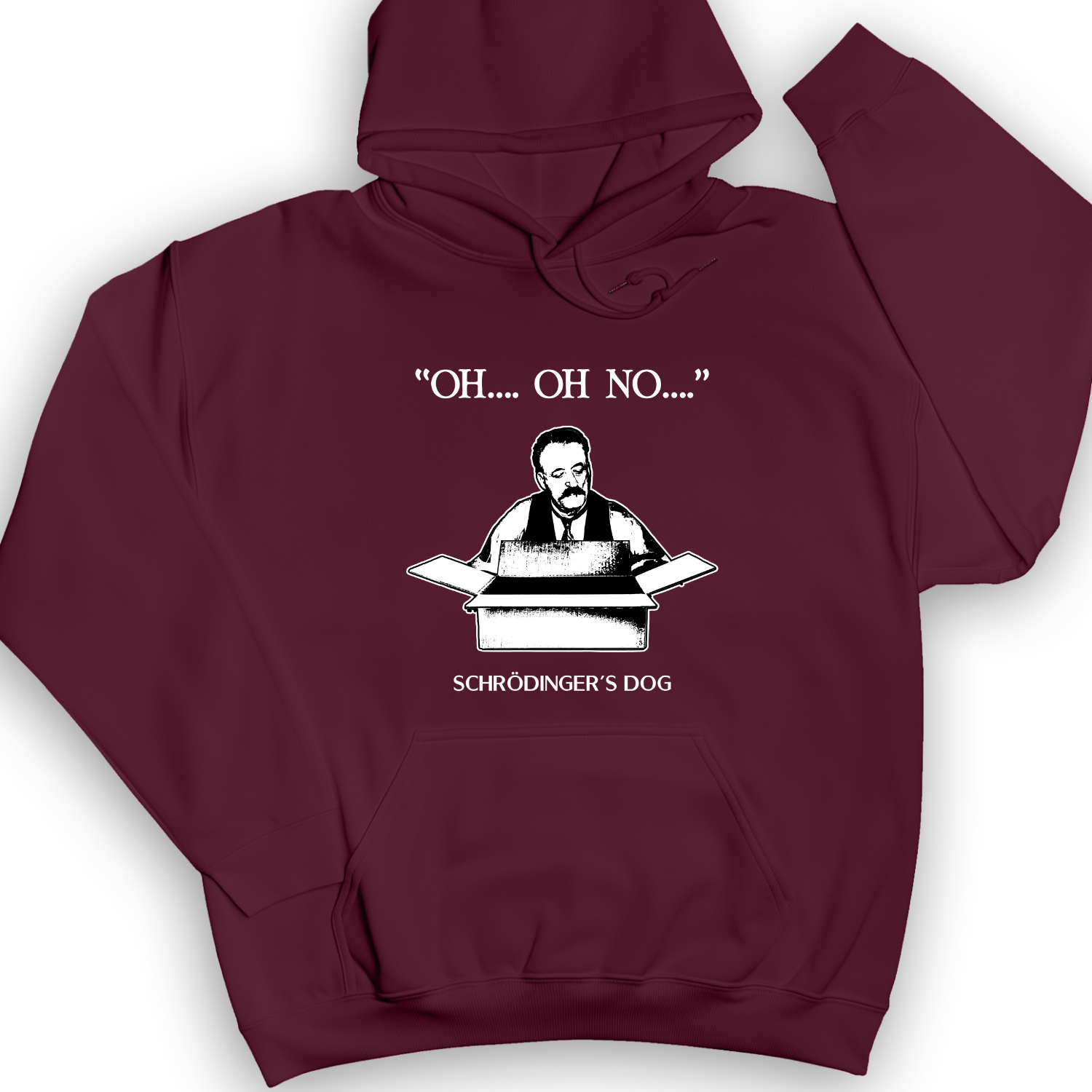 Schrodinger's Dog Hoodie Maroon / S