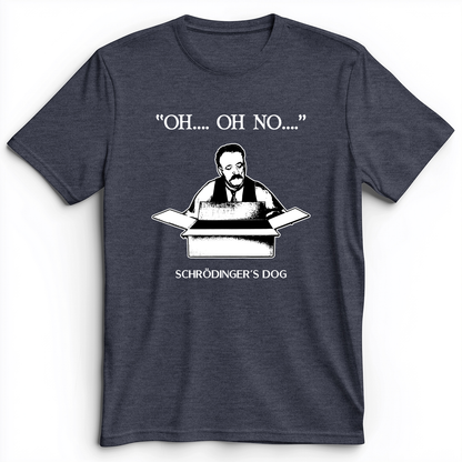 Schrodinger's Dog Premium Tee Heather Navy / S