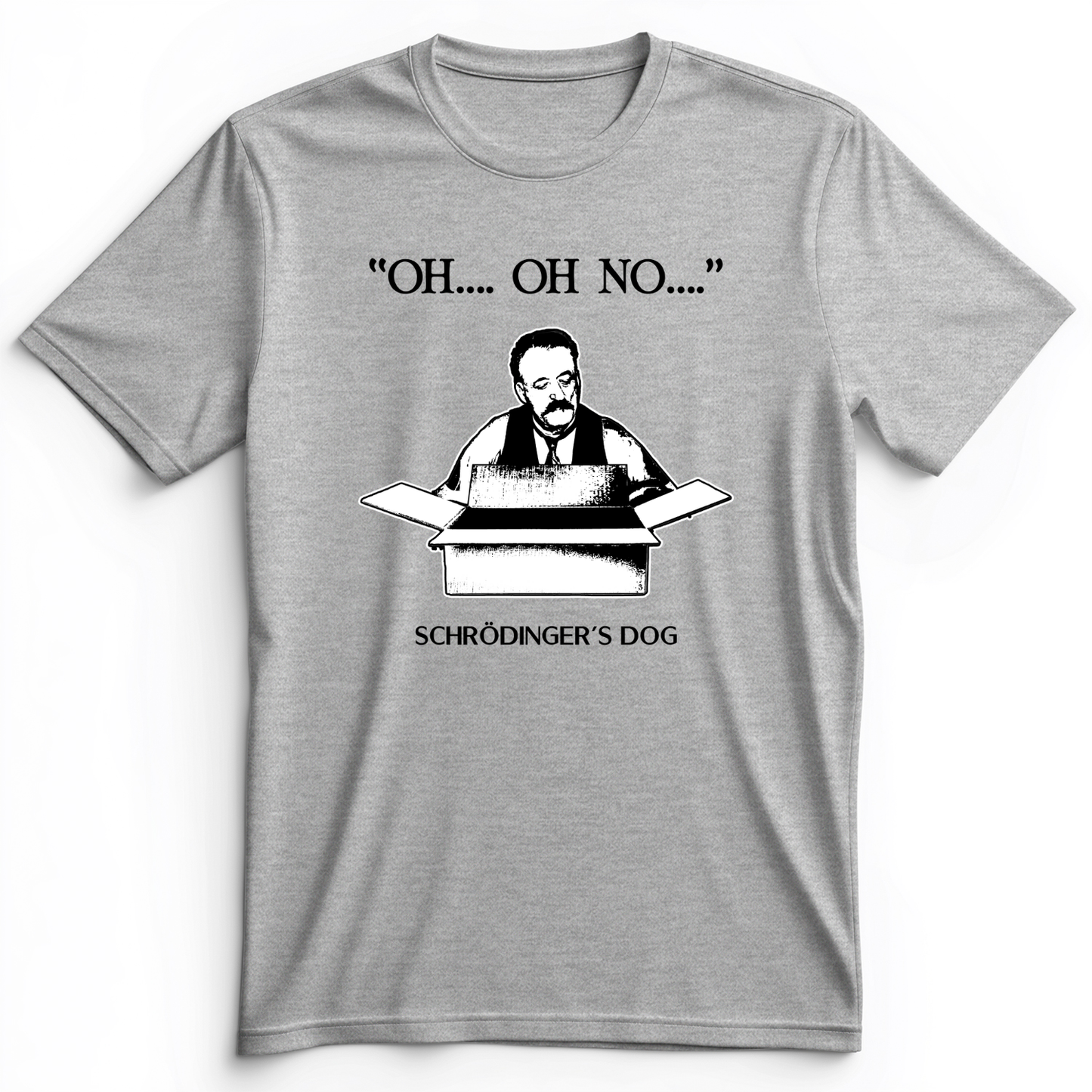 Schrodinger's Dog Premium Tee Athletic Heather / S