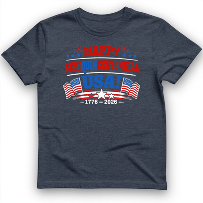 Semiquincentennial T-Shirt Heather Navy / S