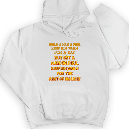 Set a Man on Fire Hoodie White / S