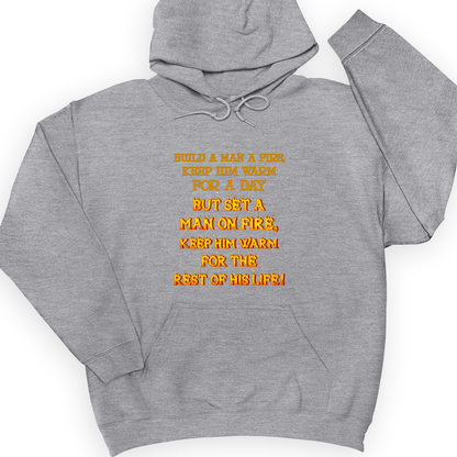 Set a Man on Fire Hoodie Sport Grey / S
