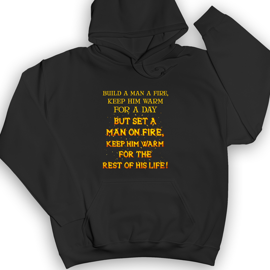 Set a Man on Fire Hoodie Black / S