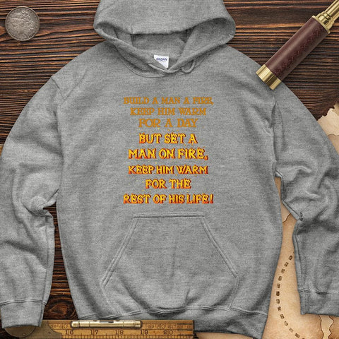 Set a Man on Fire Hoodie Sport Grey / S