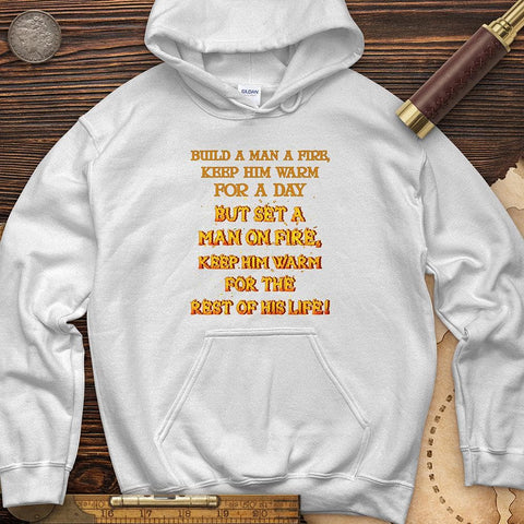 Set a Man on Fire Hoodie White / S