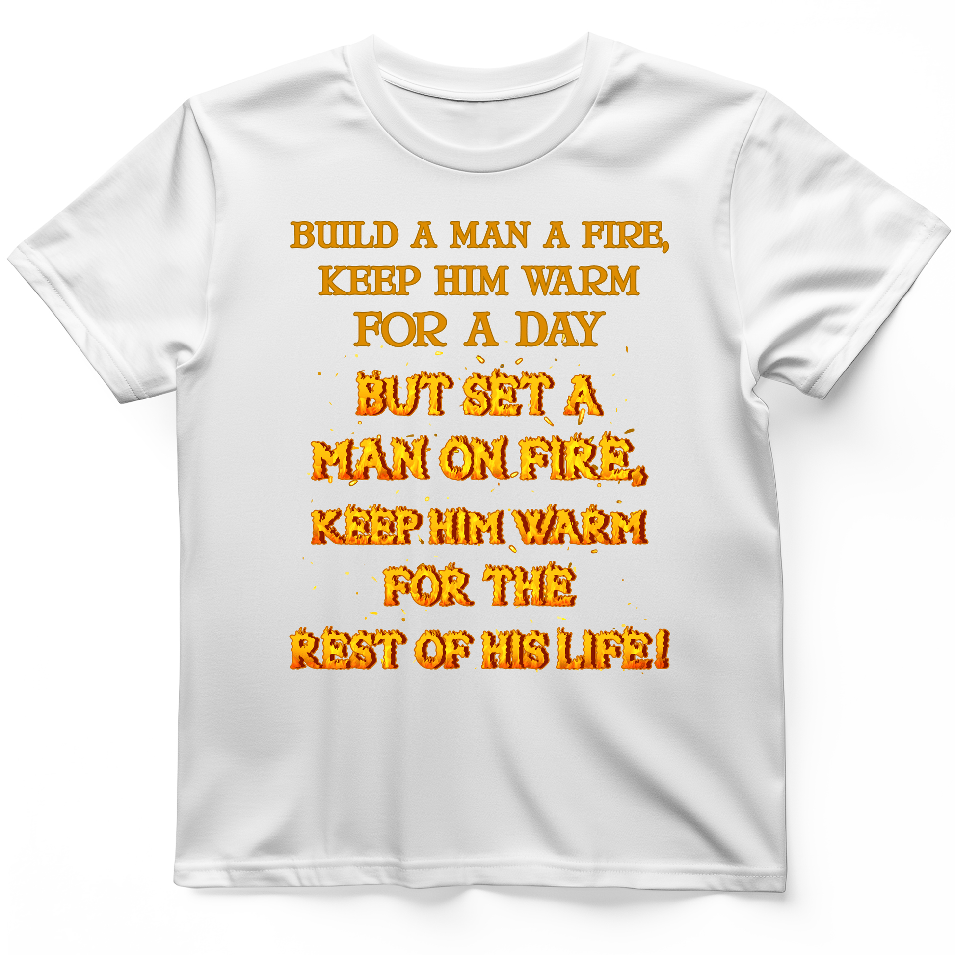 Set a Man on Fire T-Shirt White / S