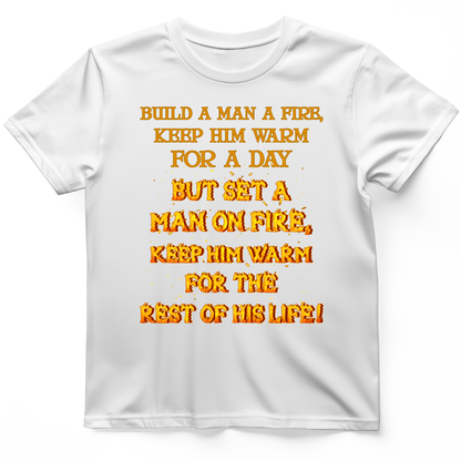 Set a Man on Fire T-Shirt White / S