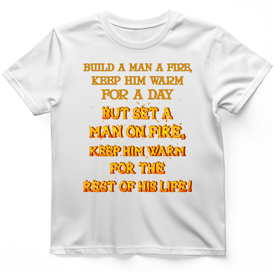 Set a Man on Fire T-Shirt White / S