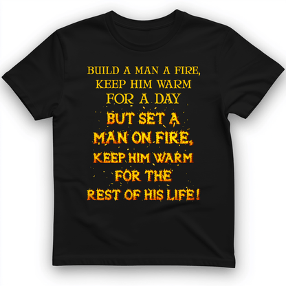 Set a Man on Fire T-Shirt Black / S