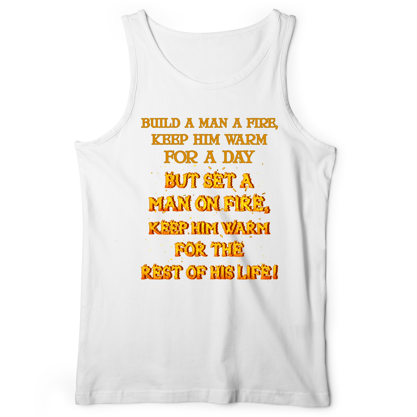 Set a Man on Fire Tank White / XS