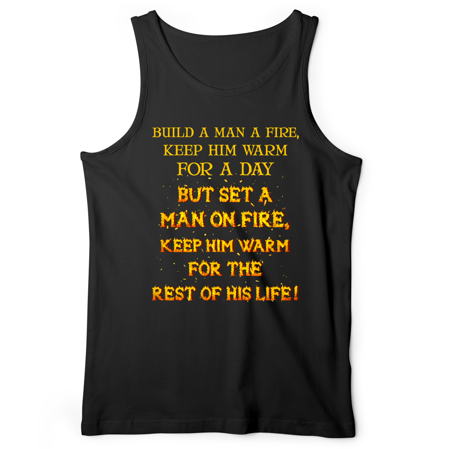 Set a Man on Fire Tank Black / XS