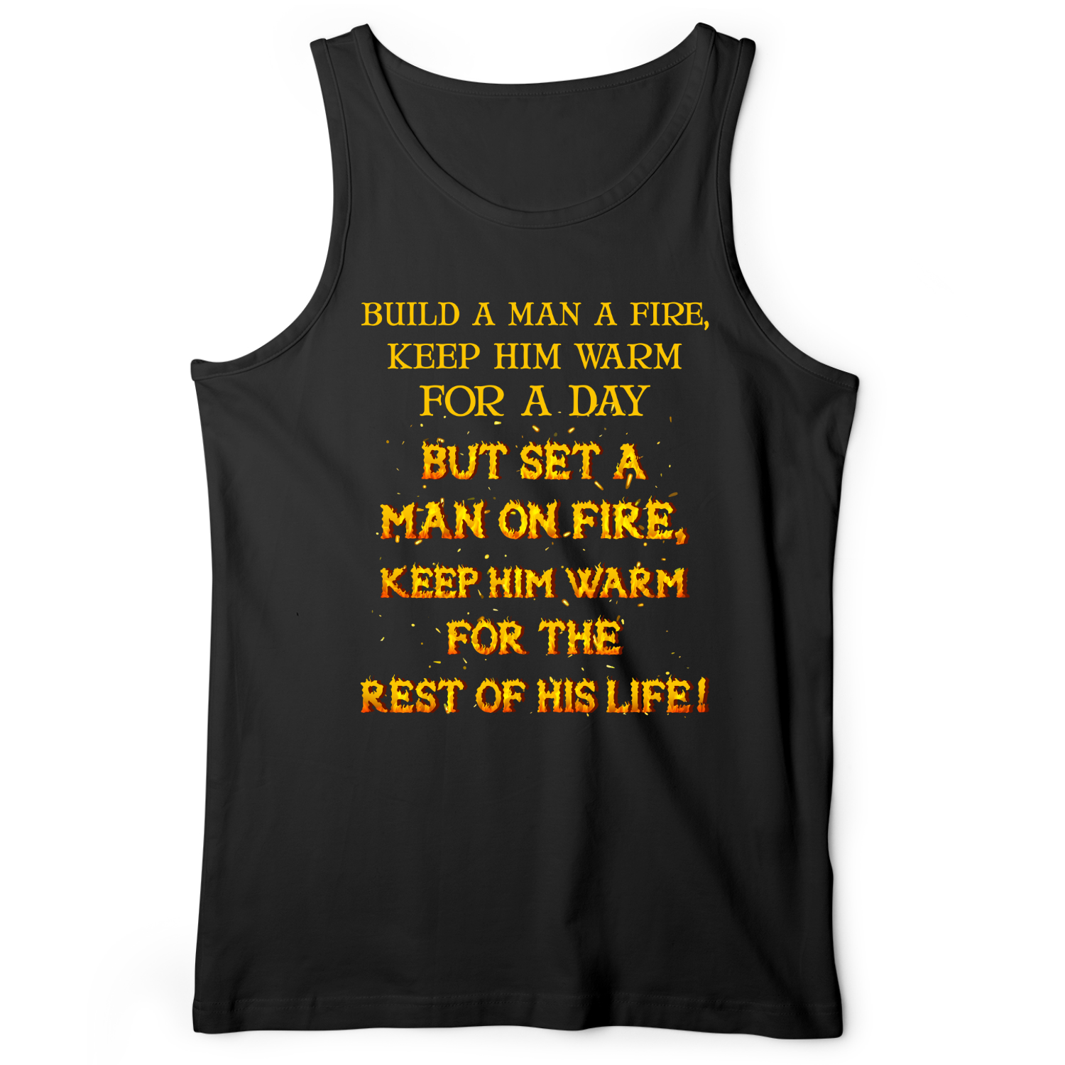 Set a Man on Fire Tank Black / XS