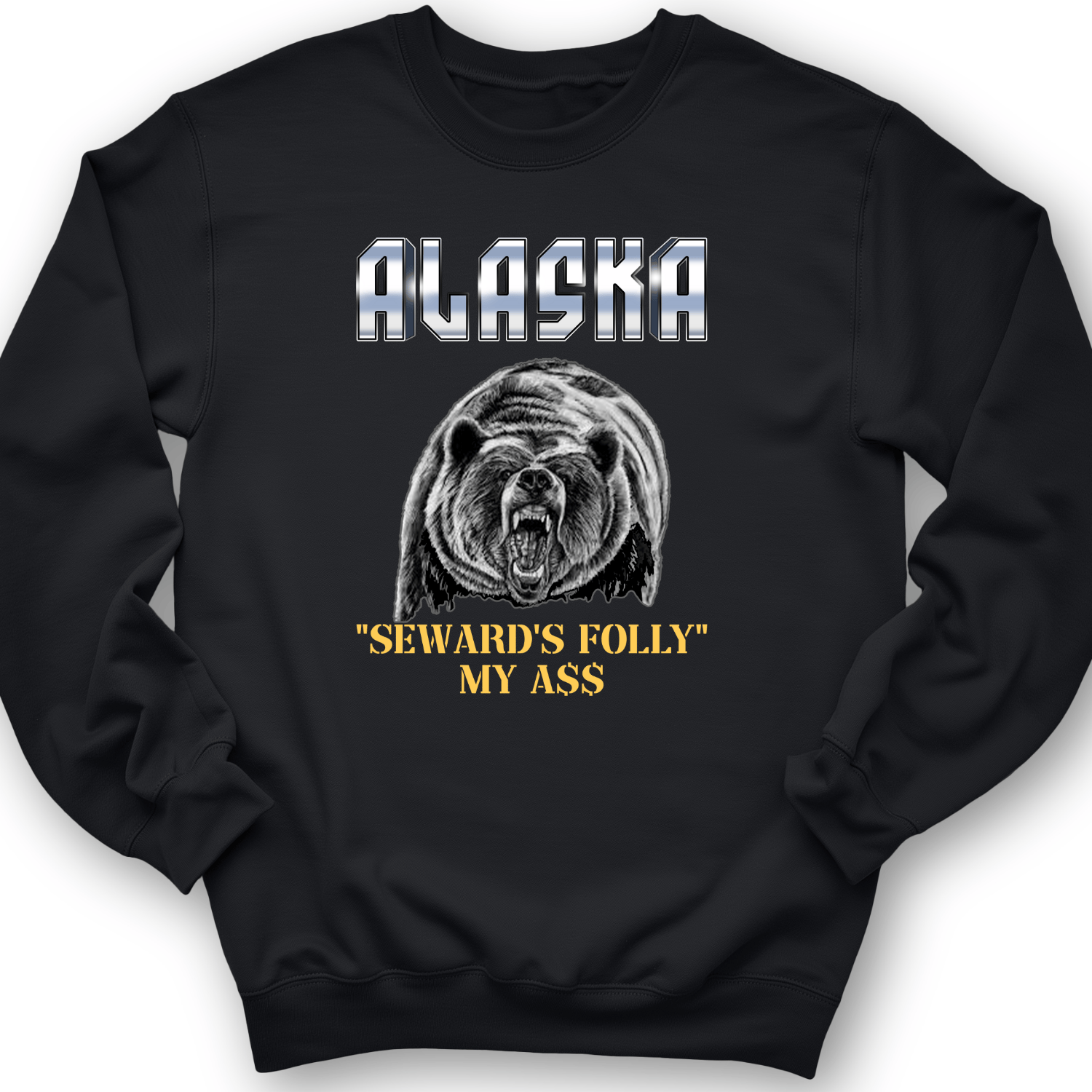 Seward's Folly Crewneck Black / S