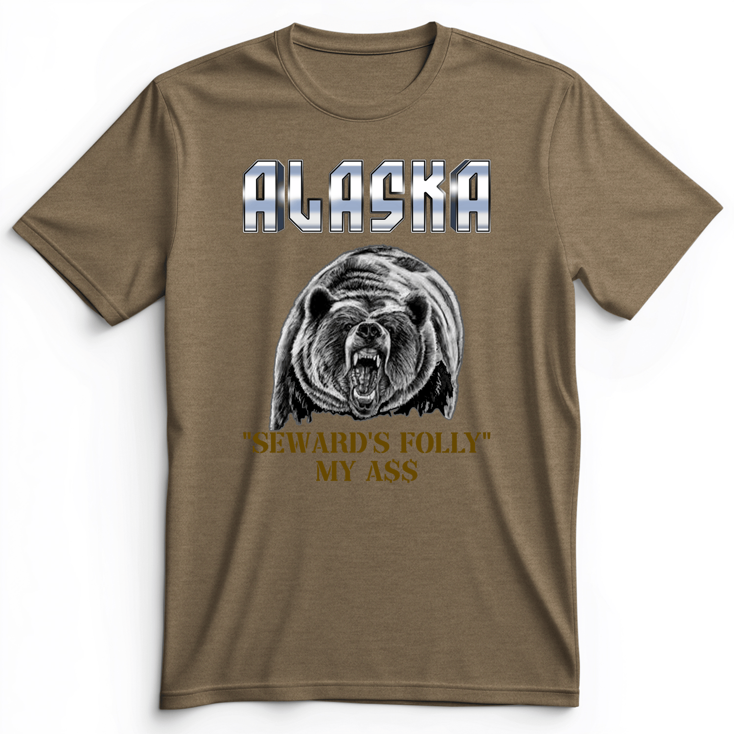 Seward's Folly Premium Tee Heather Olive / S