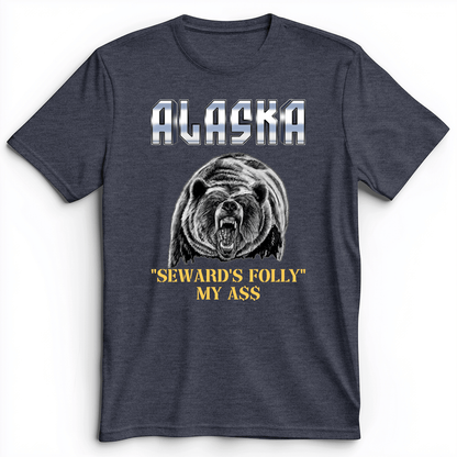 Seward's Folly Premium Tee Heather Navy / S