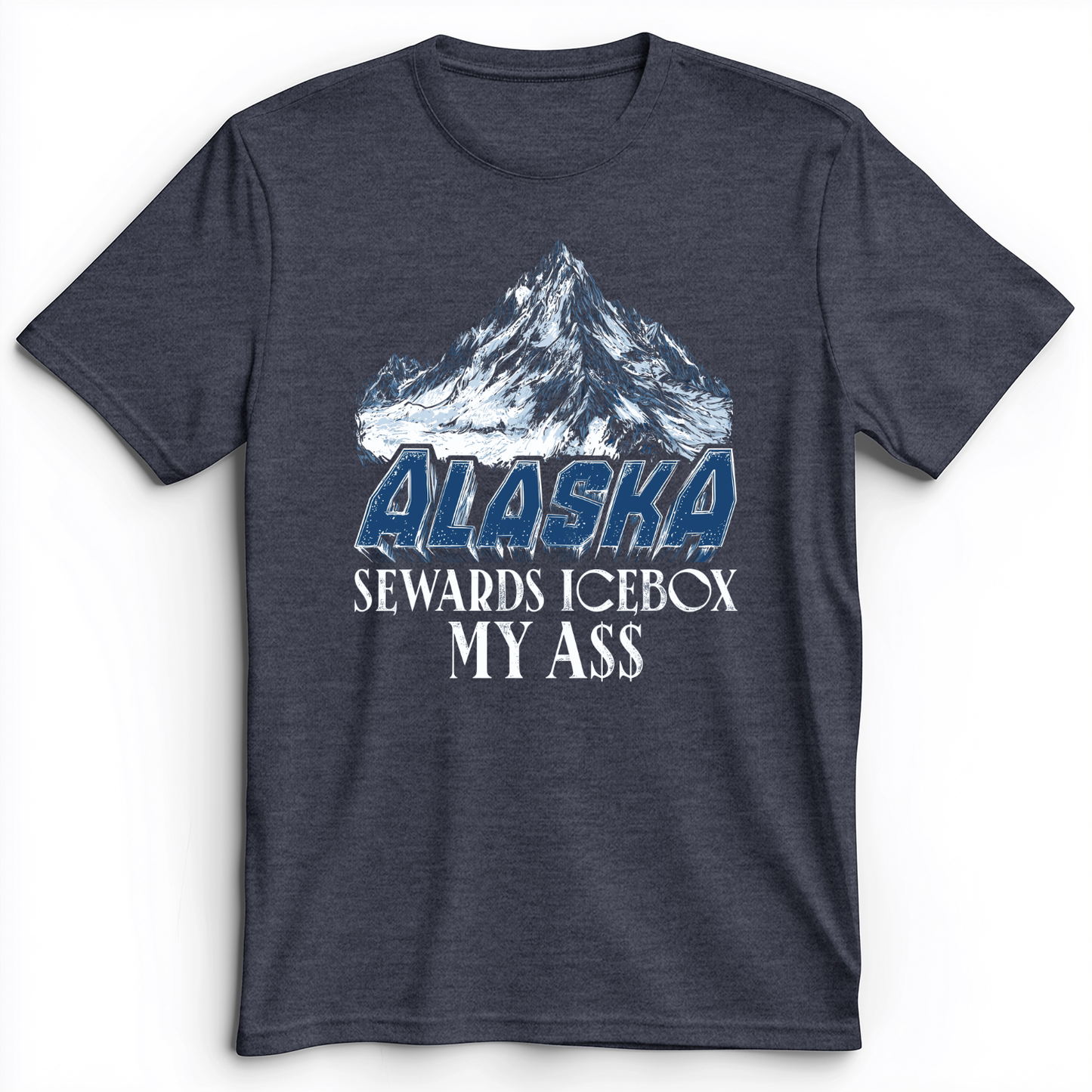 Sewards Ice Box Premium Tee Heather Navy / S