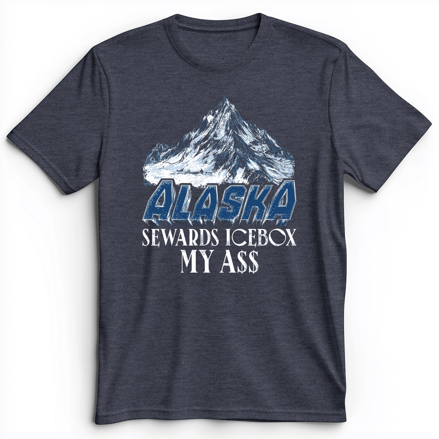 Sewards Ice Box Premium Tee Heather Navy / S