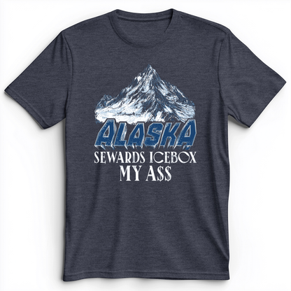 Sewards Ice Box Premium Tee Heather Navy / S