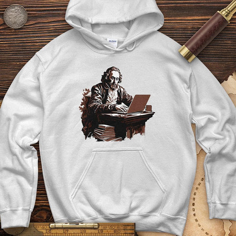 Shakespeare Laptop Hoodie White / S