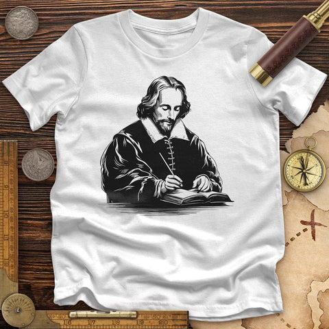 Shakespeare's Quill High Quality Tee White / S