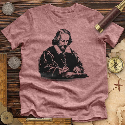 Shakespeare's Quill High Quality Tee Heather Mauve / S