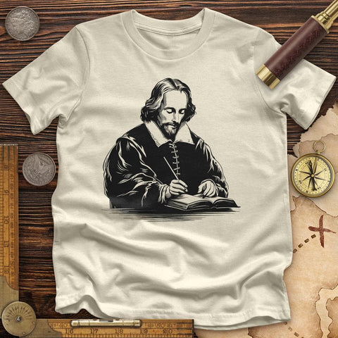 Shakespeare's Quill High Quality Tee Natural / S