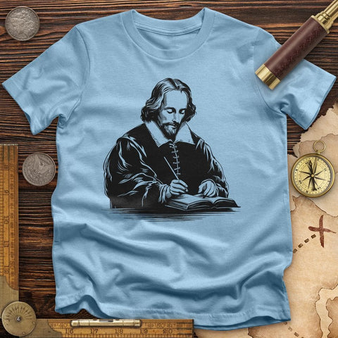 Shakespeare's Quill T-Shirt Light Blue / S