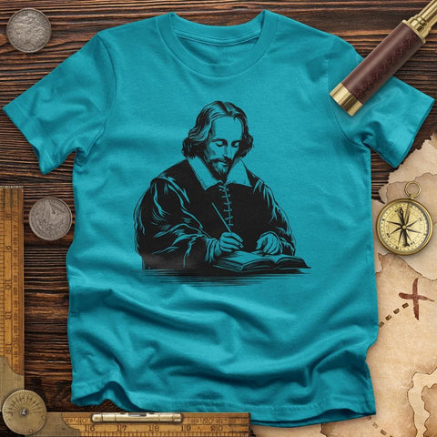 Shakespeare's Quill T-Shirt Tropical Blue / S