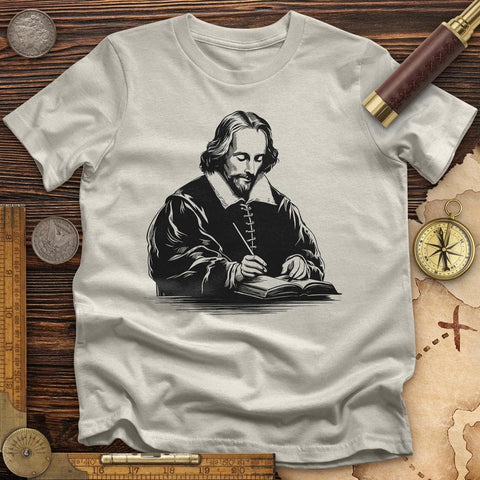 Shakespeare's Quill T-Shirt Ice Grey / S