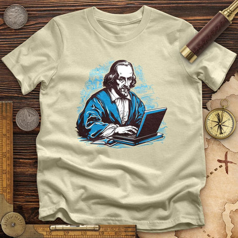 Shakespeare Typing T-Shirt Natural / S