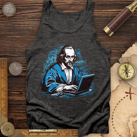 Shakespeare Typing Tank Charcoal Black TriBlend / XS