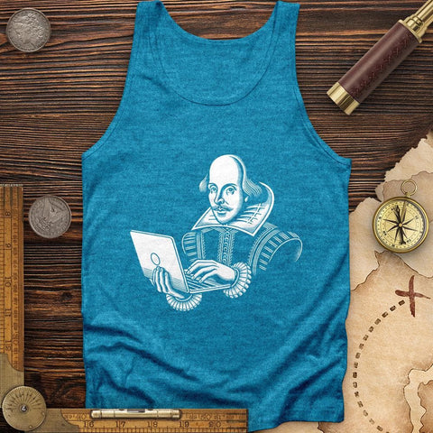 Shakespeare Using Laptop Tank Aqua TriBlend / XS