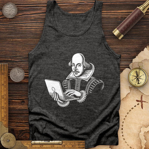 Shakespeare Using Laptop Tank Charcoal Black TriBlend / XS