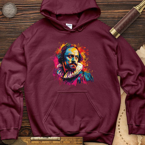 Shakespeare Vibrant Hoodie Maroon / S