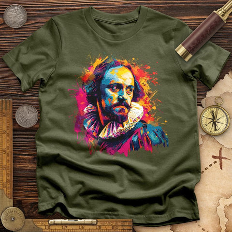 Shakespeare Vibrant T-Shirt Military Green / S