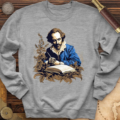 Shakespeare Writing Crewneck Sport Grey / S