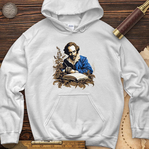 Shakespeare Writing Hoodie White / S